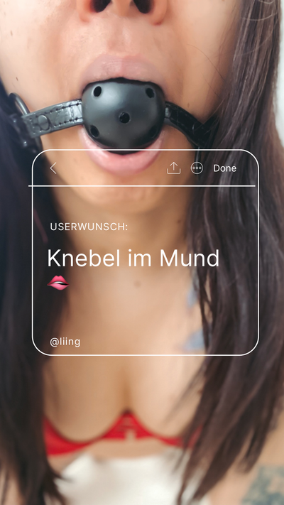 Userwunsch: Knebel im Mund🫦