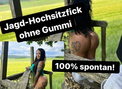 Jagd-Hochsitzf**k! Ohne Gummi! 